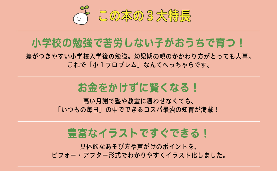 4・5・6歳 小学校の勉強がスイスイできる子になるおうちゆるモンテッソーリのあそびと言葉がけ